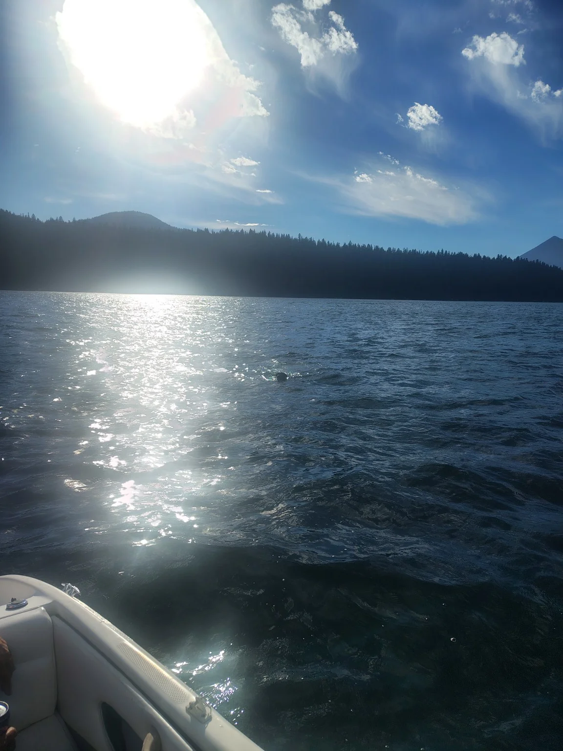 Lake view during time away from farm work